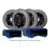 Nissan R35 GTR EBC 2-Piece Front & Rear Discs with Bluestuff Pads 11+ DBA EBA